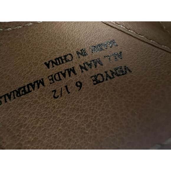 Rampage Heel Sandals Womens Size 6.5  Beige Lace Up Cut Out Peep Toe Leather - Picture 9 of 13